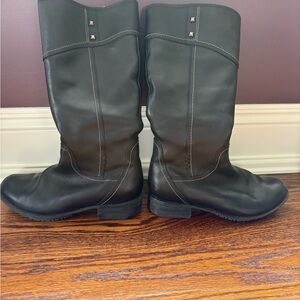 Blondo Black and Brown Cozy-Lined leather Boots